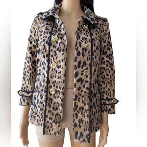 WHBM Leopard Print Women's Jacket Size 6